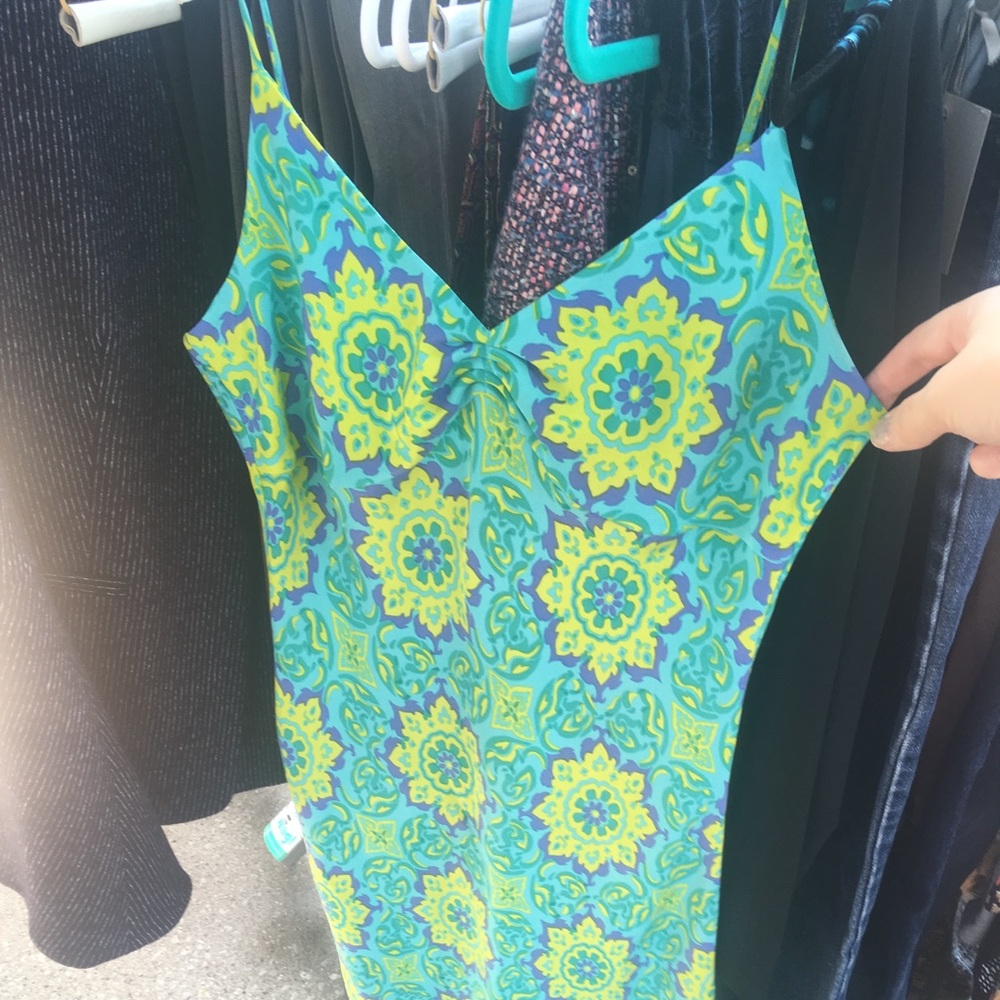 Tibi paisley slip dress small 100% Silk